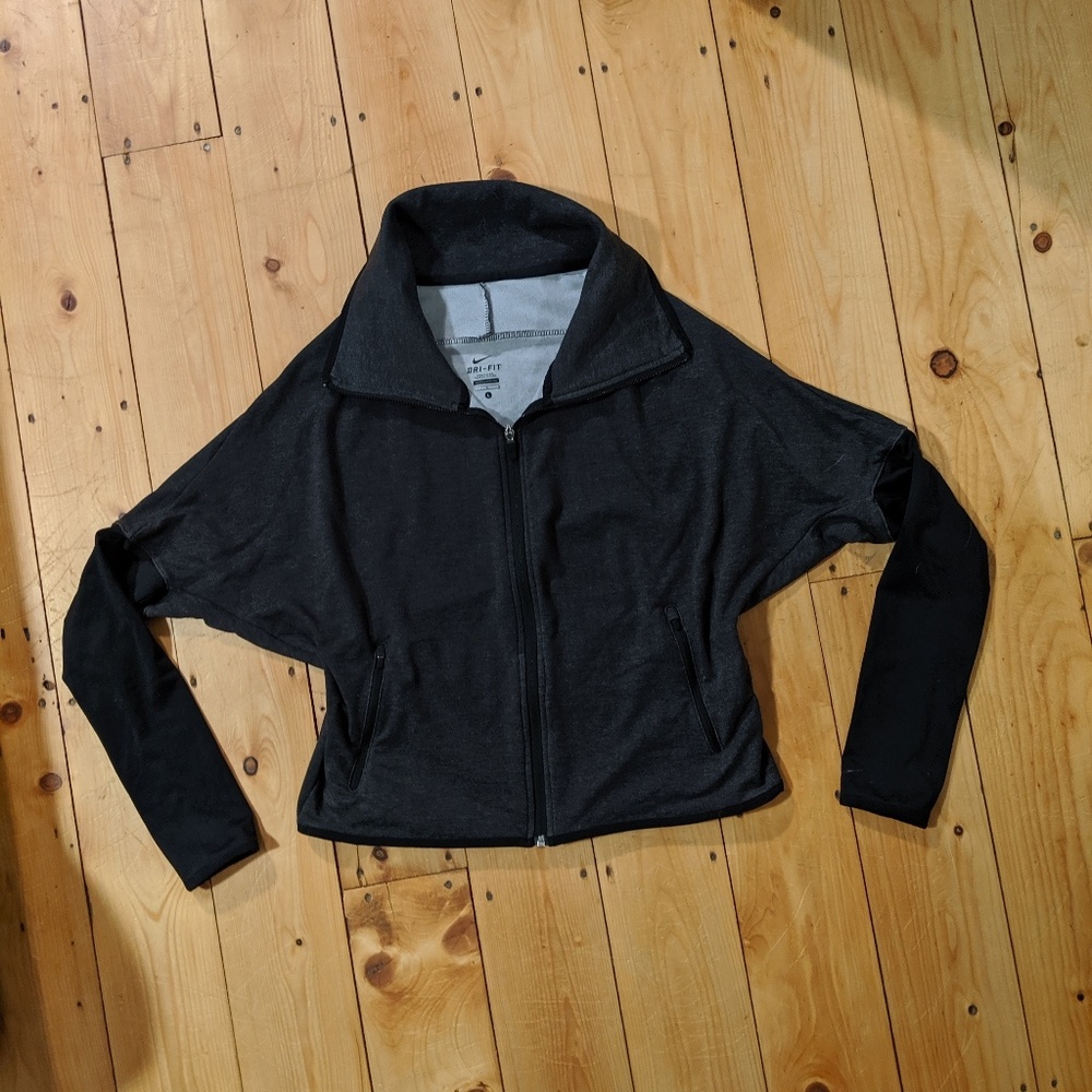 Nike Dri-Fit Studio Cropped Zip-Up- size large